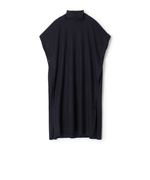ミルドスムース スタンドネックロングベスト