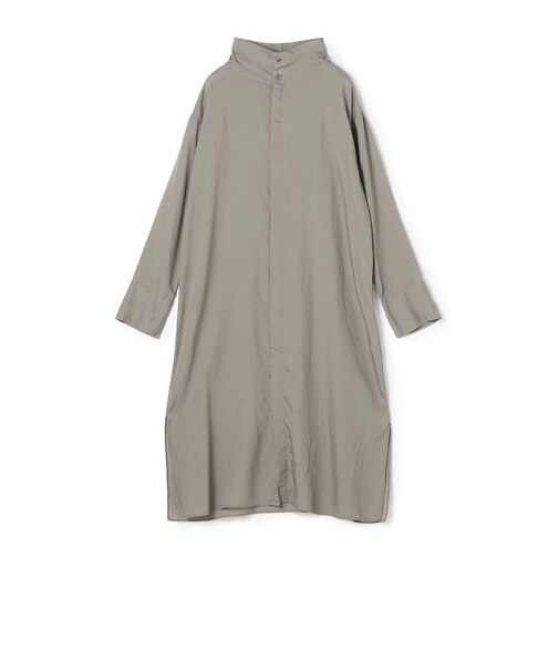 セルロースシルクブロード  ハイネックロングシャツ