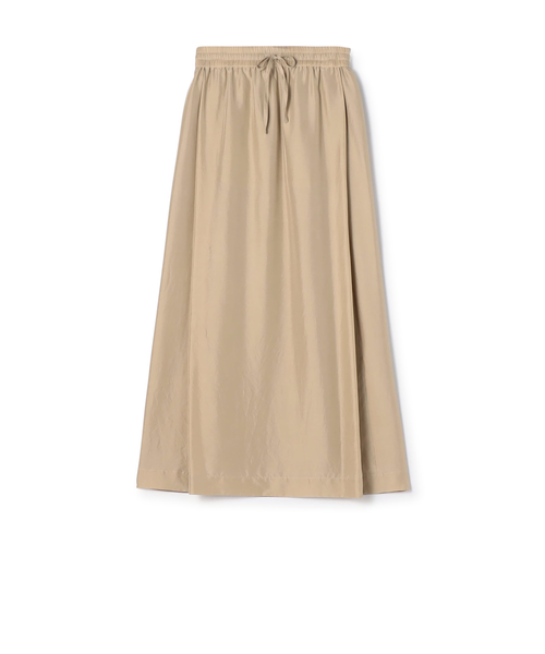 □フェブリルシルク サイドタックマキシスカート｜トゥモロ－ランドの