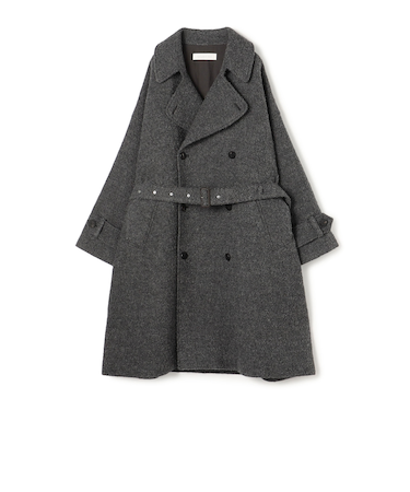 エアブークレーウール ボリュームトレンチコート