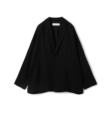 ブラッシュドリネン ワイドジャケット