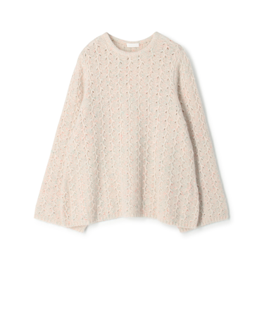 Cashmere Collection フレアスリーブプルオーバー
