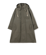 ウールコットン ステンカラーコート