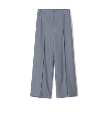 ウールサキソニー リラックスワイドパンツ