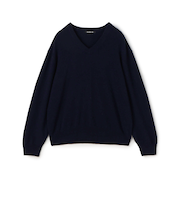 スコットランドカシミヤ Vネックプルオーバー