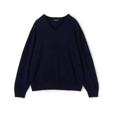 スコットランドカシミヤ Vネックプルオーバー