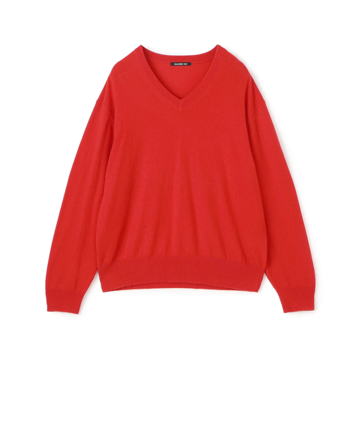 スコットランドカシミヤ Vネックプルオーバー