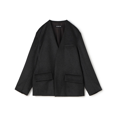 スムースビーバー カラーレスジャケット