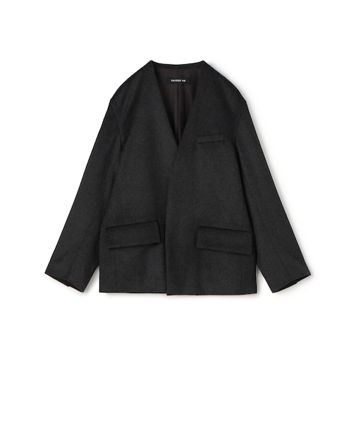 スムースビーバー カラーレスジャケット