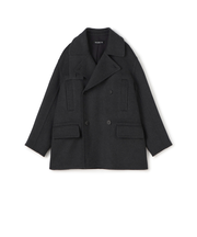 ウールダブルフェイス  ピーコート