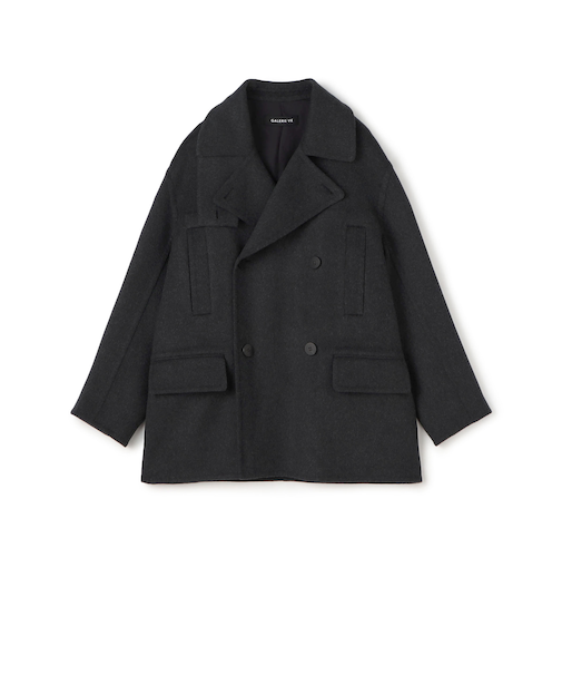 ウールダブルフェイス  ピーコート