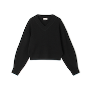 リンクスリブ Vネックプルオーバー