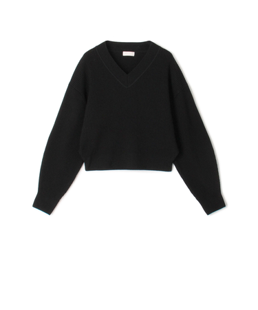 リンクスリブ Vネックプルオーバー