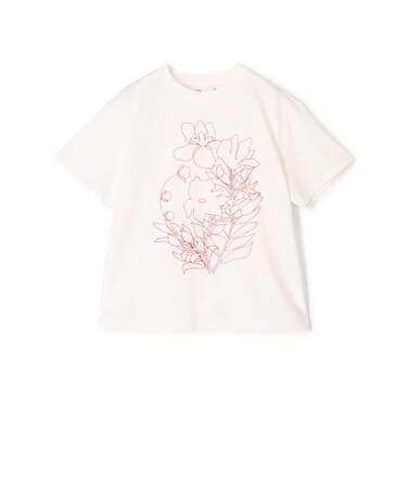 ボタニカルエンブロイダリー Tシャツ