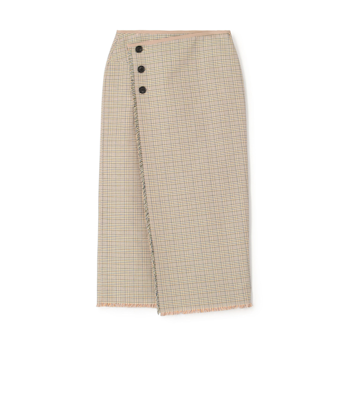 コットンリバーチェック ラップスカート