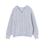 モヘヤビンテージ Vネックプルオーバー