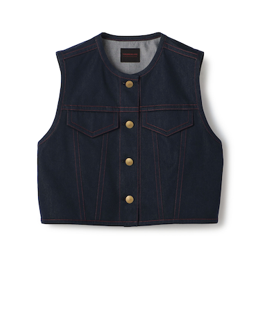 ソワデニム ショートジレ