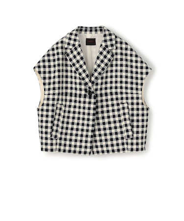 タムタムギンガム ノッチドカラージレ