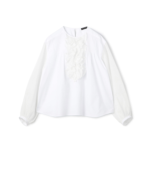 ホワイトコンビネーション マントブラウス｜トゥモロ－ランドの