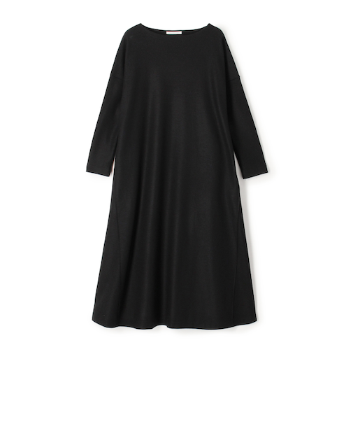 ミルドスムース ボートネック ワンピース