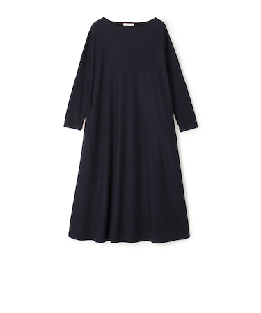 ミルドスムース ボートネック ワンピース