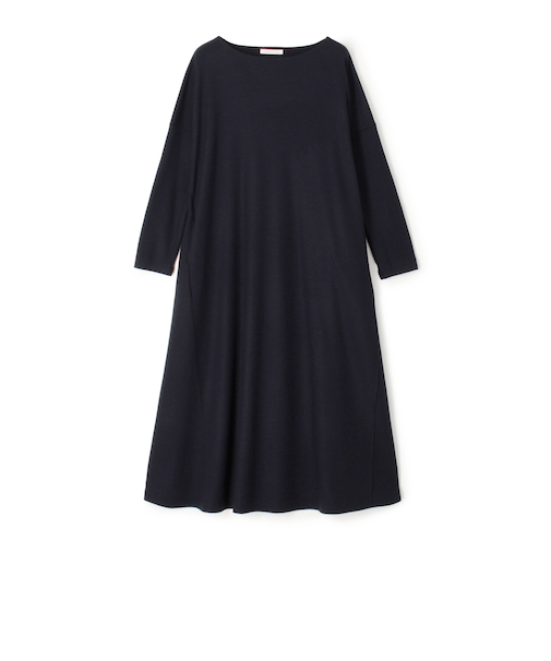 ミルドスムース ボートネック ワンピース