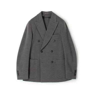 ウールナイロン ダブルブレステッド6Bジャケット DONDI