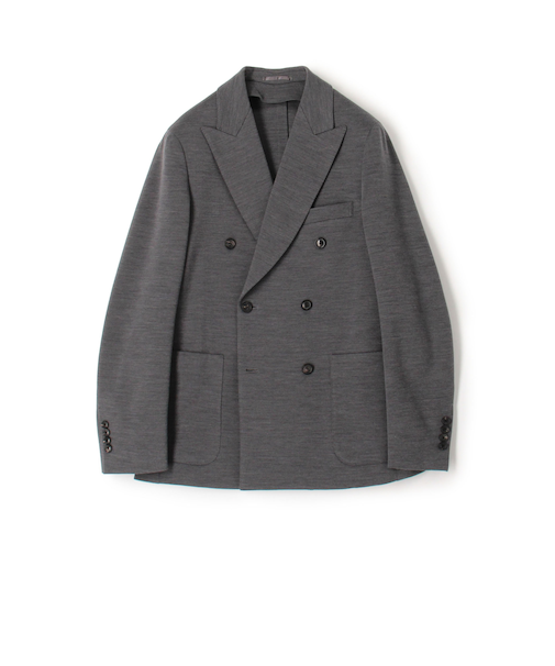 ウールナイロン ダブルブレステッド6Bジャケット DONDI
