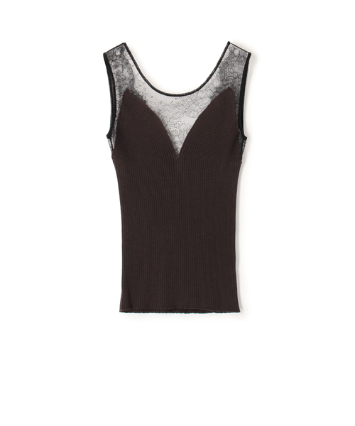 別注】babaco×Edition レースコンビ リブタンクトップ｜トゥモロ