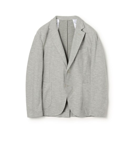 BARBA コットンリネン シングルブレステッド2Bジャケット