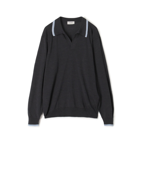 JOHN SMEDLEY ウール スキッパーネック ニット TOMORROWLAND｜【別注】JOHN SMEDLEY ウール スキッパーネック ニット