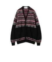 TOOMRROWLAND tricot ナイロンモヘヤウール フェアアイルジャガード カーディガン