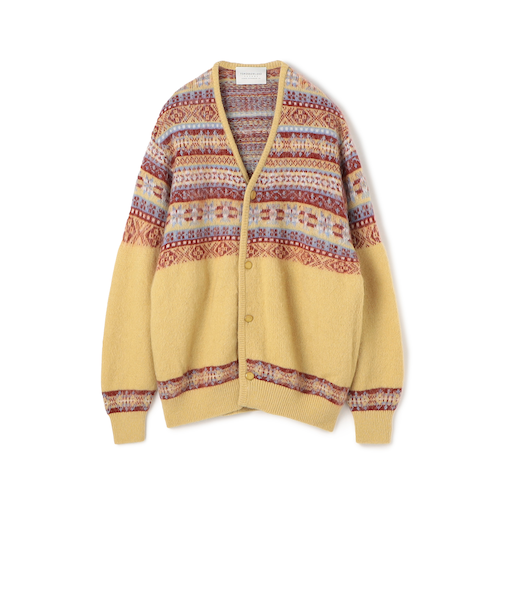 TOOMRROWLAND tricot ナイロンモヘヤウール フェアアイルジャガード カーディガン