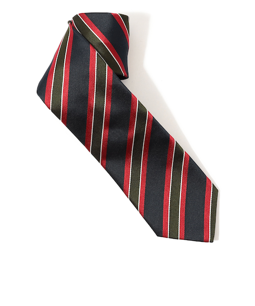 STEFANO BIGI シルク レジメンタルネクタイ