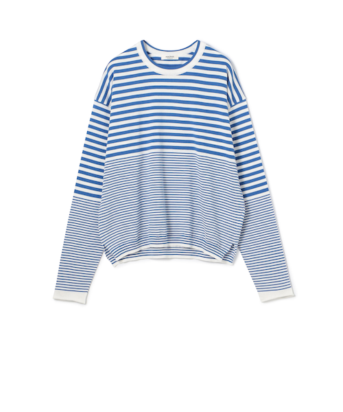 ファブリックコンビ クルーネックプルオーバー｜トゥモロ－ランドの