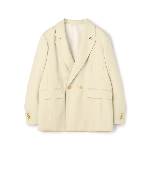 ウールギャバジン ダブルブレストジャケット｜トゥモロ－ランド