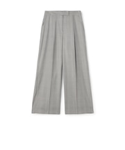 ZELANDER GLEN CHECK タックワイドパンツ