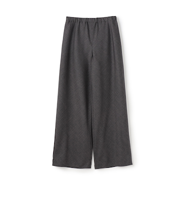 ウォッシャブルギャバジン イージーセミワイドパンツ