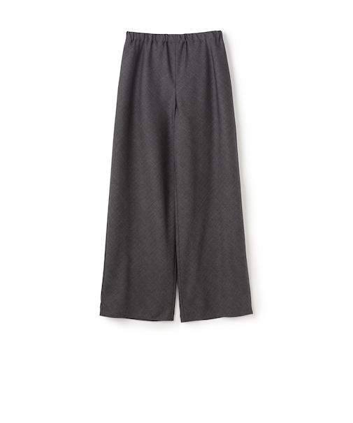 ウォッシャブルギャバジン イージーセミワイドパンツ