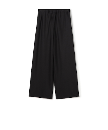 ウォッシャブルギャバジン イージーセミワイドパンツ