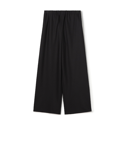 ウォッシャブルギャバジン イージーセミワイドパンツ