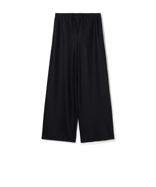 ウォッシャブルギャバジン イージーセミワイドパンツ