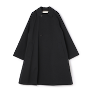 コットンウールギャバジン ロングマリンコート