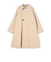 コットンウールギャバジン ロングマリンコート