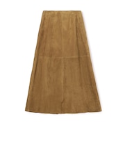 ゴートスウェード Aラインスカート