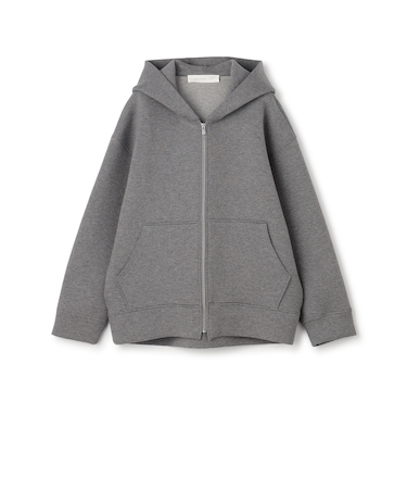 ダンボールニット フーデッドブルゾン