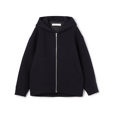 ダンボールニット フーデッドブルゾン