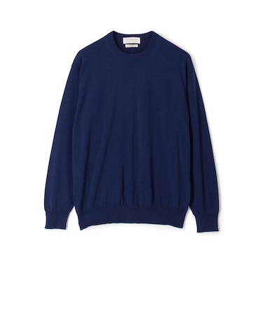 TOMORROWLAND tricot ギザコットン クルーネックプルオーバーニット