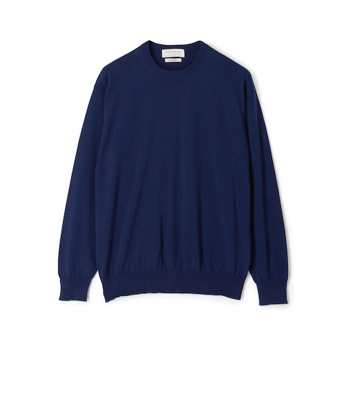 TOMORROWLAND tricot ギザコットン クルーネックプルオーバーニット