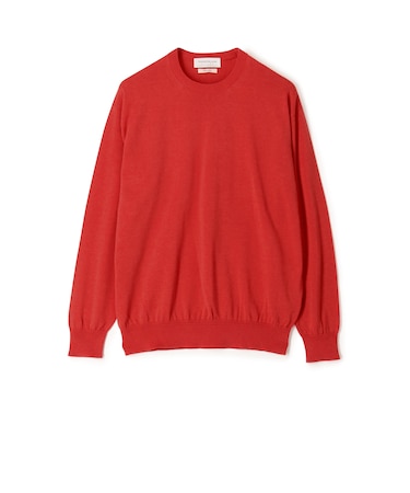 TOMORROWLAND tricot ギザコットン クルーネックプルオーバーニット